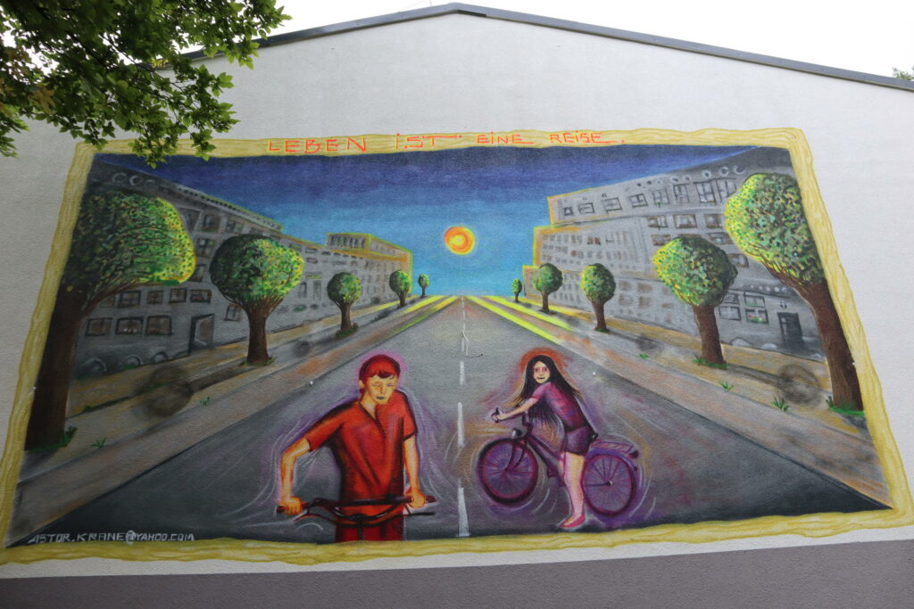 Leben ist eine Reise (Lack/Wand, 5 x 10m)