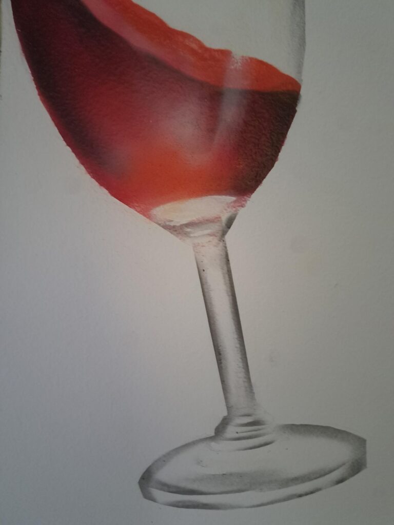 Wein (Lack auf Wand, 1,5 x 1 m)